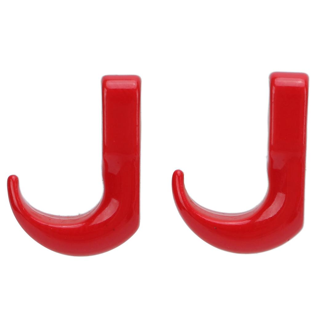 2Pcs RC Metal Bumper Trailer Hook Sickle Authentic Rescue Car Hook for Axial SCX24 124Red