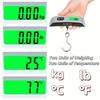 Compact 110lb/50kg Digital Luggage Scale with Backlit Display, Handheld Electronic Scale, Displays Room Temperature, Batteries Included.