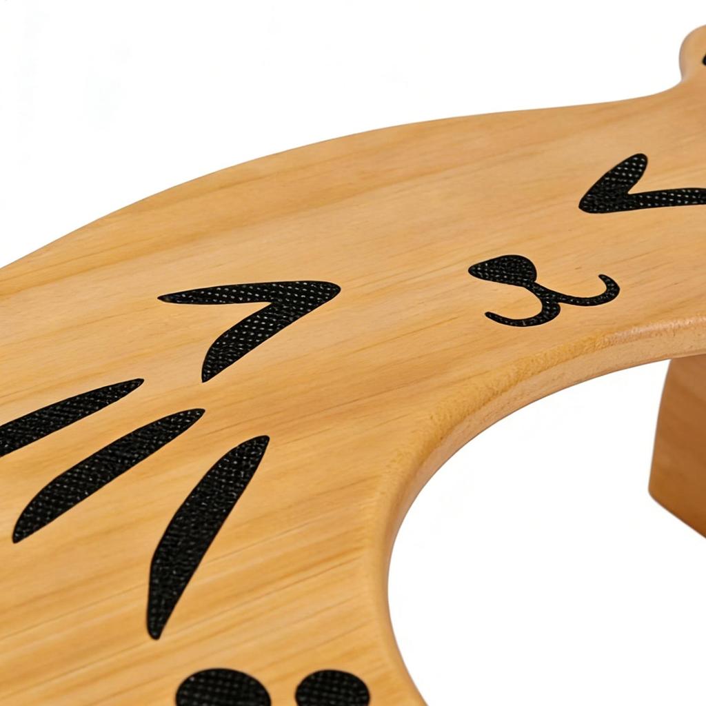 Toilet Stool Foldable Non-Slip Step Chair 7 Inches Height Foldable Wooden Toilet Stool For Elders Shower Bathroom Pooping