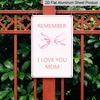 2D Flat Mom Gifts Mothers Day Gifts Metal Sign Birthday Valentines Day Christmas Gift for Mom From Daughter Aluminium Metal Wall Decorative Wall