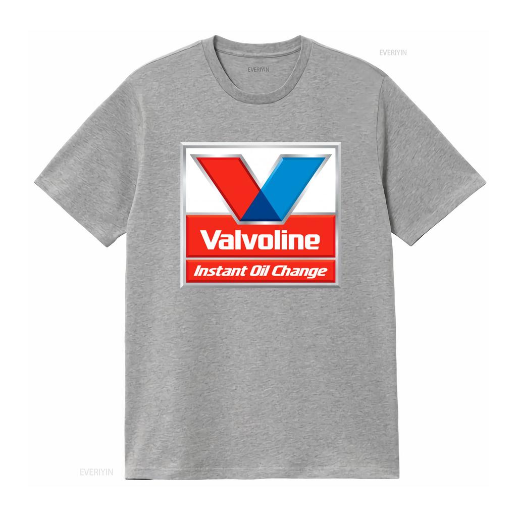 Maglietta Valvoline Cambio Olio Istantaneo per Tempo Libero vintage Lavata Top per Uso Quotidiano Unisex Traspirante abbigliamento firmato