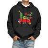 Men's Print Hooded Sweatshirt Long-Sleeve Casual Pullover Hoodie Hooded Sweatshirt
