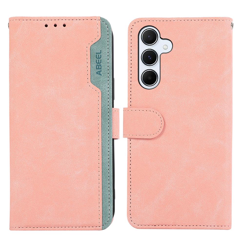 

ABEEL For Samsung Galaxy A57 5G Case Color Splicing Leather Flip Phone Cover RFID Blocking