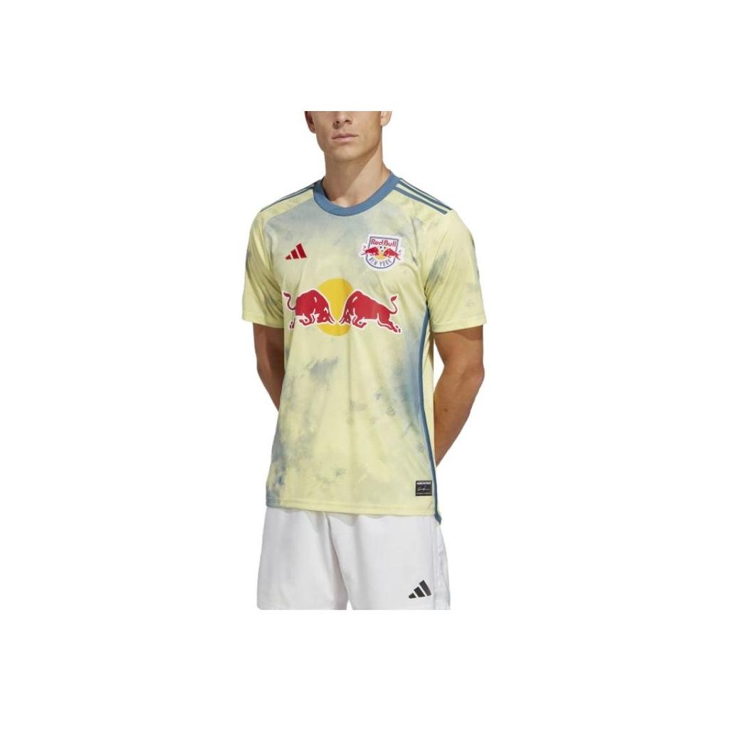 Adidas New York Red Bulls 23/24 Home Jersey Pearl Citrine Men Streetwear HI1868