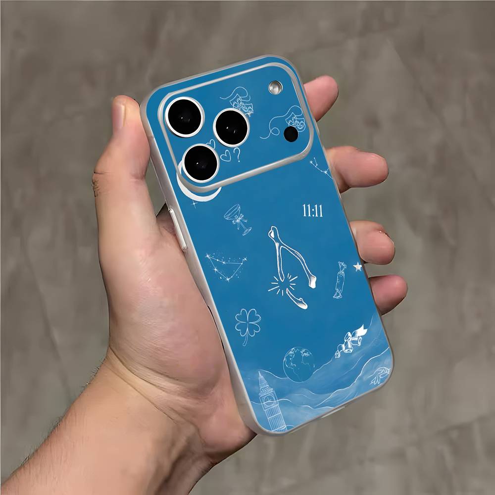 C-Conan Gray Wishbone Shockproof Transparent White Phone Case For iPhone 17,16,15,14,13,12,11,Pro,Max Magnetic Wireless Charging