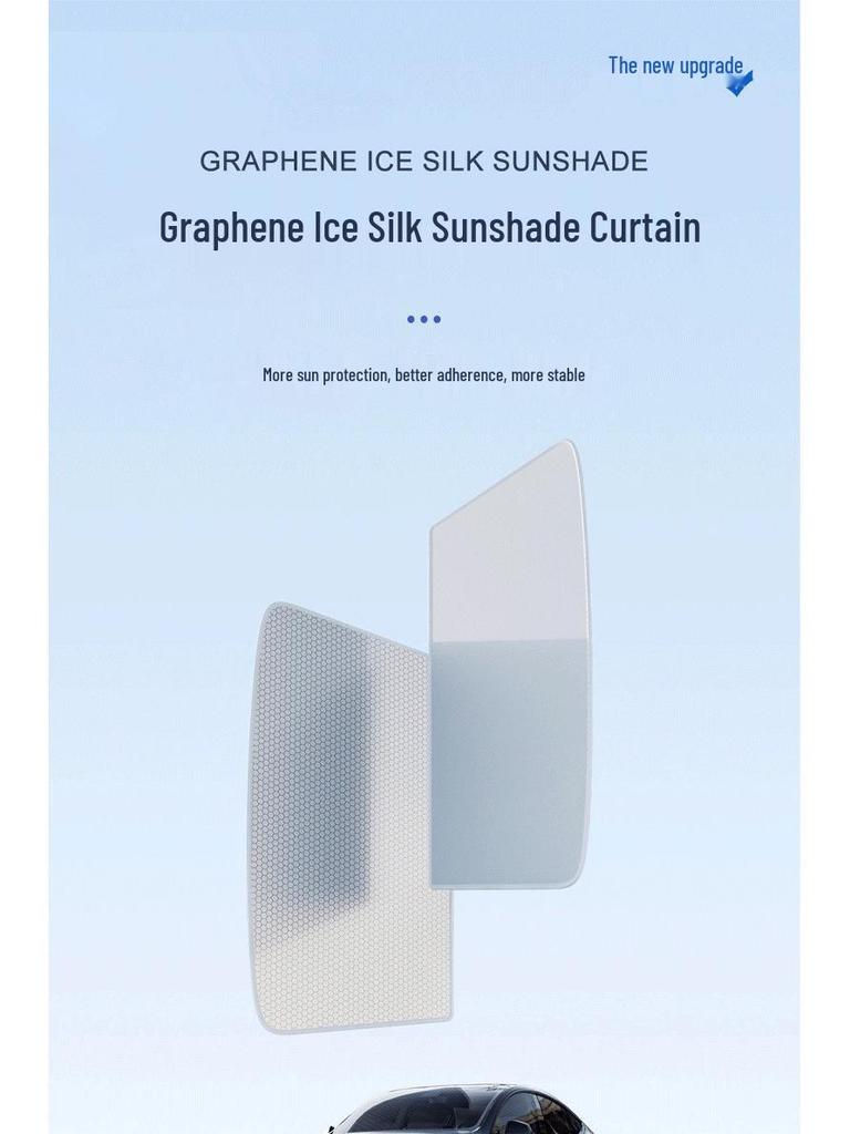 Graphene Sunshade for Model Y/3: Ideal for Sunroof Sun Protection and Heat Insulation.