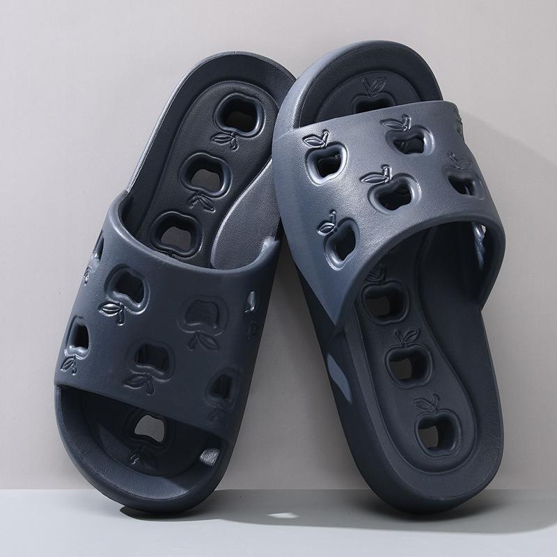 Bath Slippers Non-slip Water Leakage Household Hole Hollow Bathroom Soft Bottom Eva Women Couple Men Cool Slippers