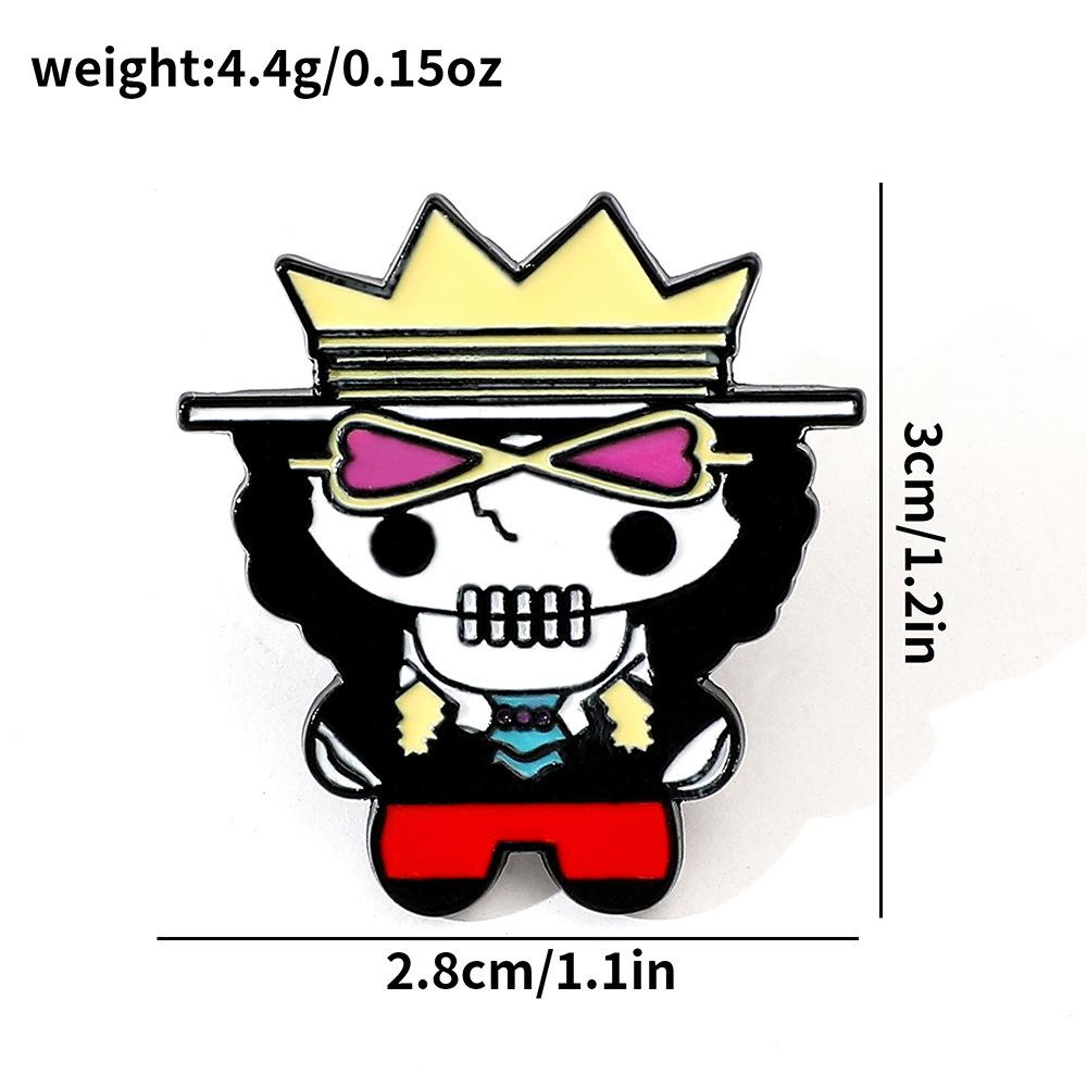 191 Spot ONE PIECE Brooch Riman Metal Badge Luffy Pirates One Piece Pin Accessories