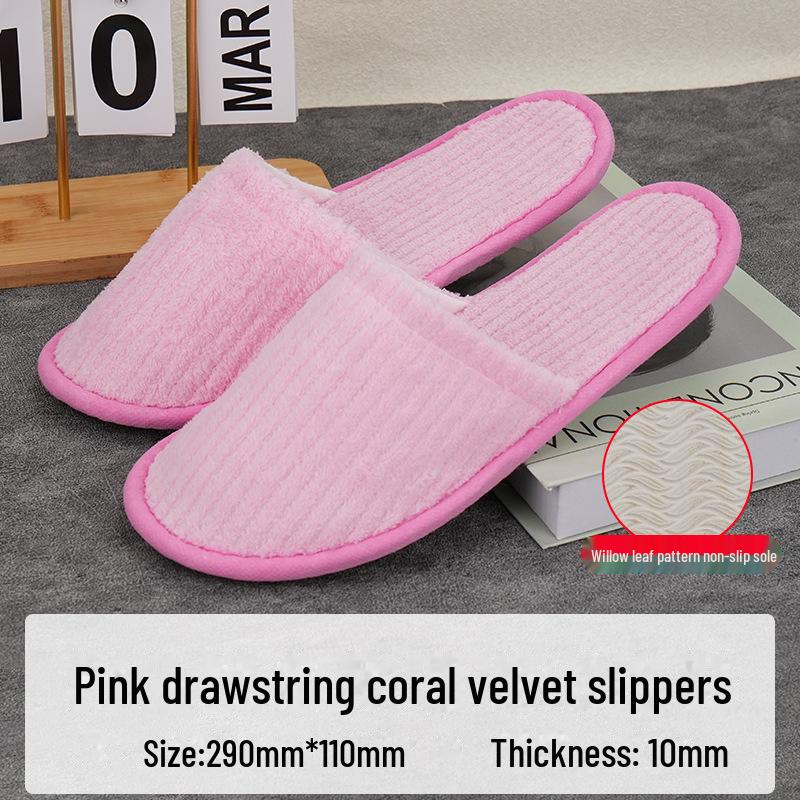 Luxury Non-Slip Disposable Slippers for Home and Hospitality Use