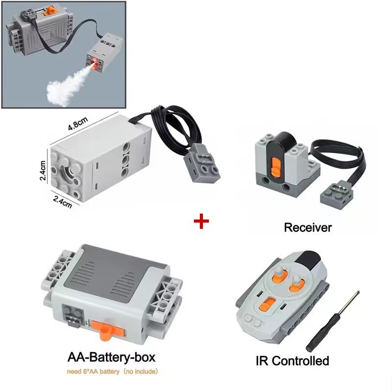 NEW Technical Motor Sprayer Bricks MOC Multi Tool Servo Train Car Parts Motor Model For High-Tech Building Blocks Kid Toys