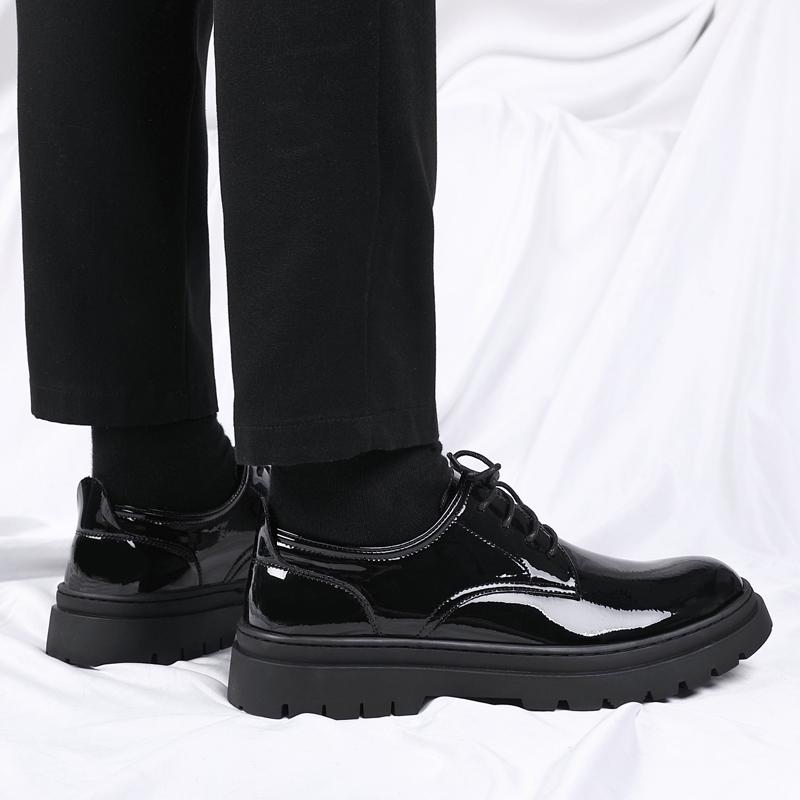 Thick Soled New Men's Leather Shoes Classic and Versatile Style Design Leisure Business Office Formal Adult Quality Shoes