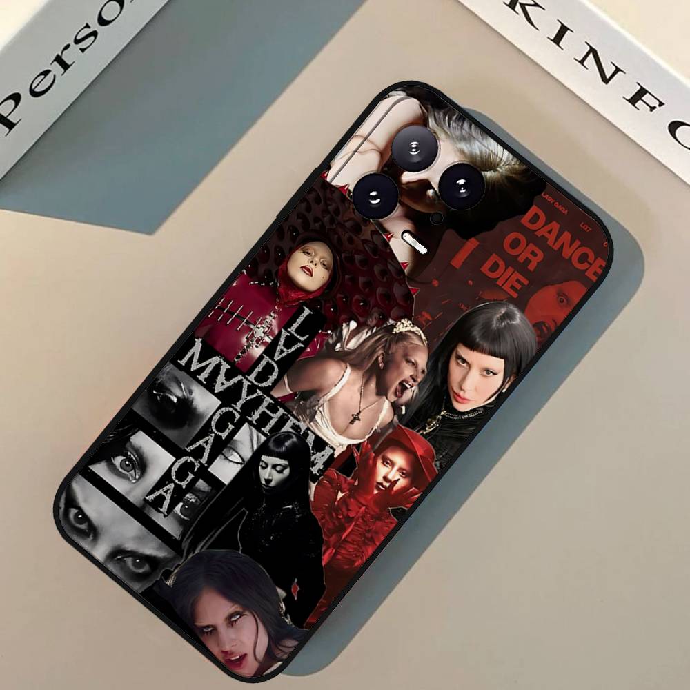 Singer A-Lady Gaga-S Phone Case For Xiaomi 11 12 Redmi Note 11 5G 8T 9A 9 10T Note8Pro Note9 12SUltra Black Case