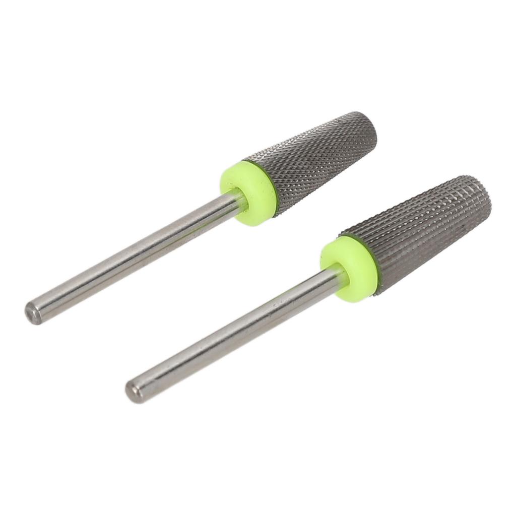 2pcs Tapered Barrel Nail Drill Bit Tungsten Steel Fast Remove Manicure Tool Nail Polish Bit for Acrylic Hard Gel