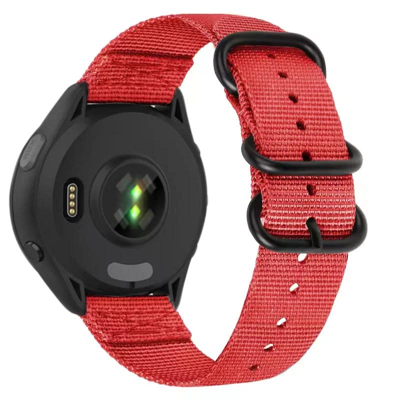 22mm Three-ring Nylon Loop Strap For Amazfit T-Rex3 Pro 48mm Buckle Bracelet Wristband For Amazfit Helio/Bip 6-5/Balance 2/GTR 4