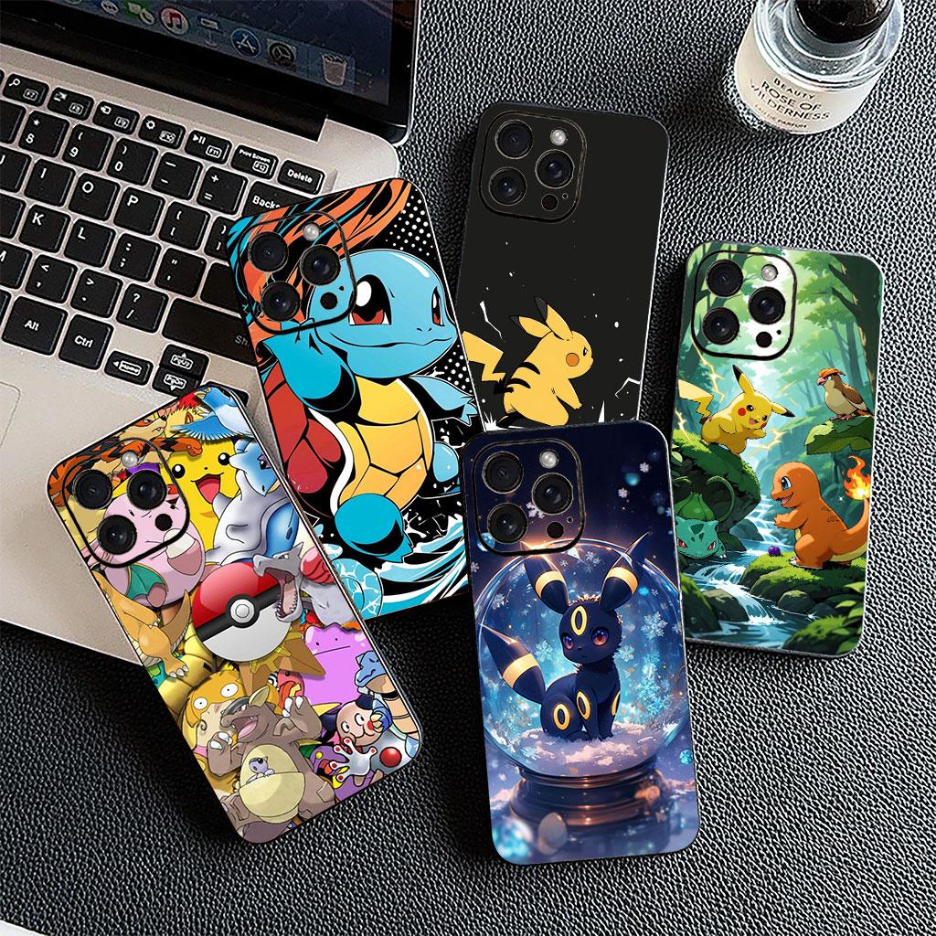 Mew P-Pikachus P-Pokemons GO Casing Phone Cover for Xiaomi Redmi Note 13 A3 A4 14 Pro Plus 9T 14C 13C 9C NFC + Pro+ 5G 4G Case