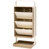 Large Capacity Minimalist Maillard Colored Storage Rack, High-value Student Desktop Multifunctional Pen Holder