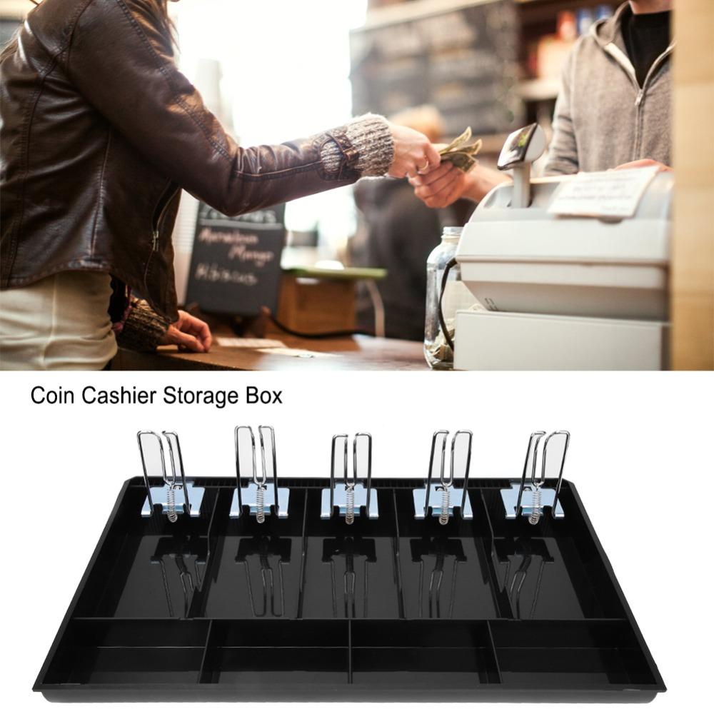 Metal Clip Cash Drawer Insert Tray Waterproof Money Tray Storage Currency Storage Box  Office Use
