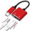 Type-C to 3.5mm Headphone Adapter Type C Adapter Aux Audio Adapter cable 5V Output Voltage Type-C Adapter Fireproof TPE
