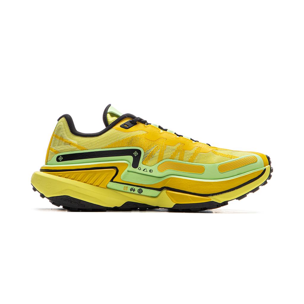 Li Ning Lu 2 Ctrl Comfortable Versatile Non-Slip Wear-Resistant Low-Top Trail Running Shoes Men sneaker Yellow ARNV011-3
