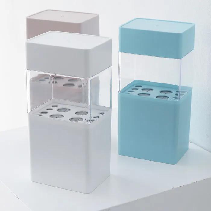 

Квадратный пастельный футляр для хранения кистей для макияжа BMLM07 Blue