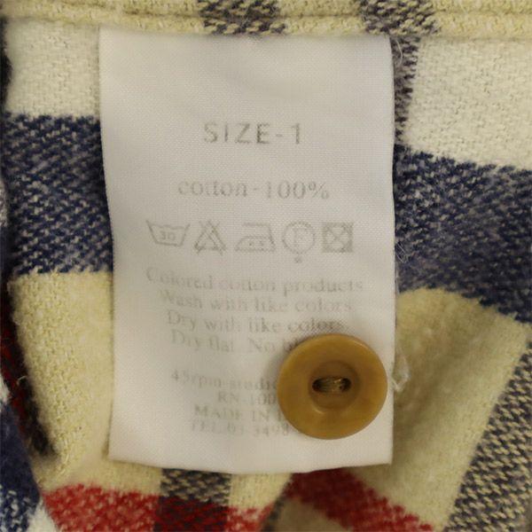 45RPM.& Check Pattern Long Sleeve Shirt 1 Women Used