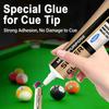 Billiard Cue Tip Repair Glue - High-adhesion for Strong,Crack-resistant Bonding. Quickly Fixes Issues Such as Detached,Loose,or