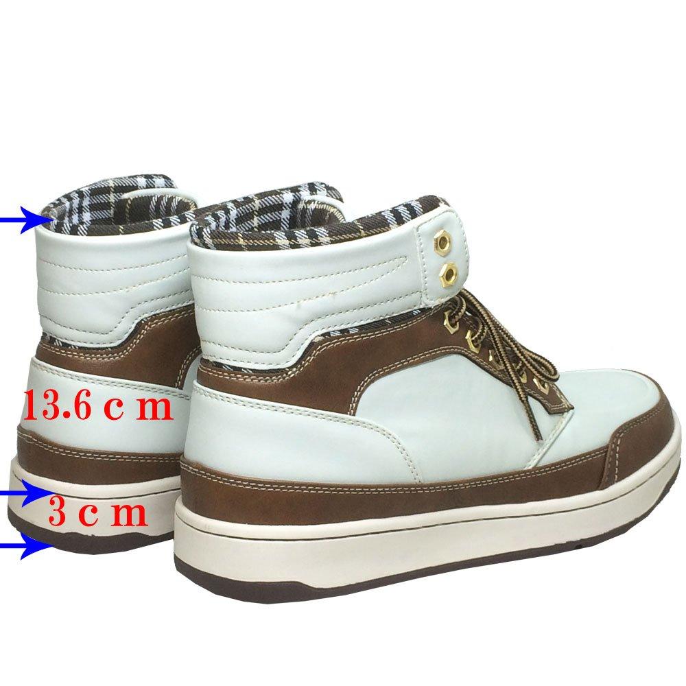 Edwin Waterproof Rain Snow and Sneakers Size Men's Boots, Boots, (White/Camel, 29cm)