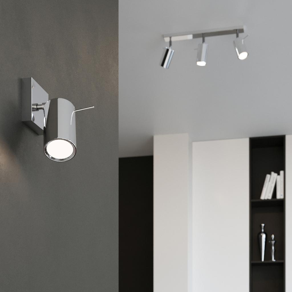 Ring ceiling lamp 6L chrome