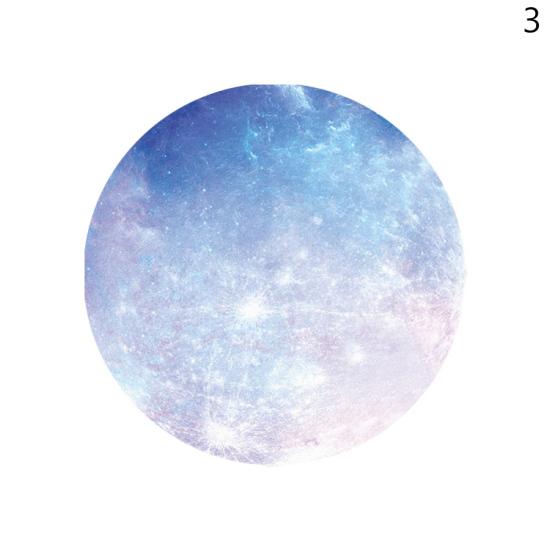 1/5 Stück Mond Planet Rutschfest Schreibtisch Gaming Blätter Rund Mauspad Matte Mauspad