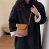 Vintage Leather Crossbody Bags for Women 2024 Designer Brand Female Small Flap Shoulder Underarm Bag Armpit Handbags and Purses
