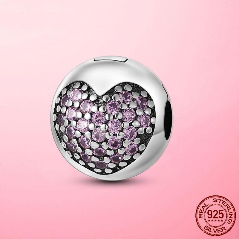 Verschlussclip 925 Silber Sicherheitskette Clip Charms Stern Perlen Stopper passend für Original Dora Armband Original DIY Schmuck