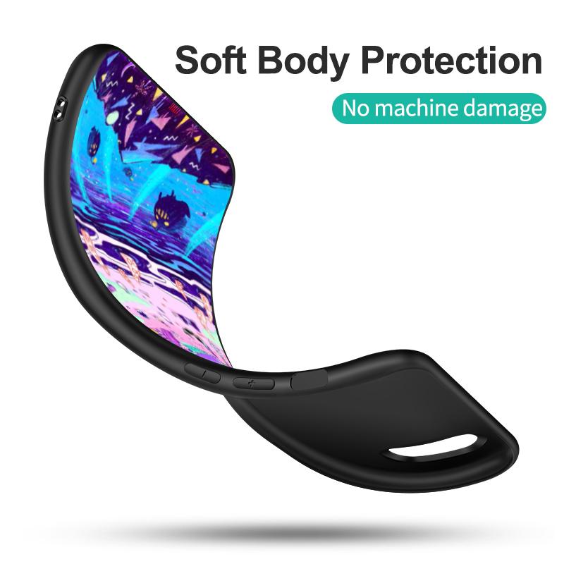 Schwarze TPU-Hülle für OPPO A1K A5 A5S A5XS A3S AX5 A11 A11X A12E A12 A7 A9 A9X 2018 2020 Omori