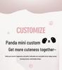 2023 Cute Panda Mini Car Seat Cushion – 120km Model, Full Surround Cartoon Leather Cover