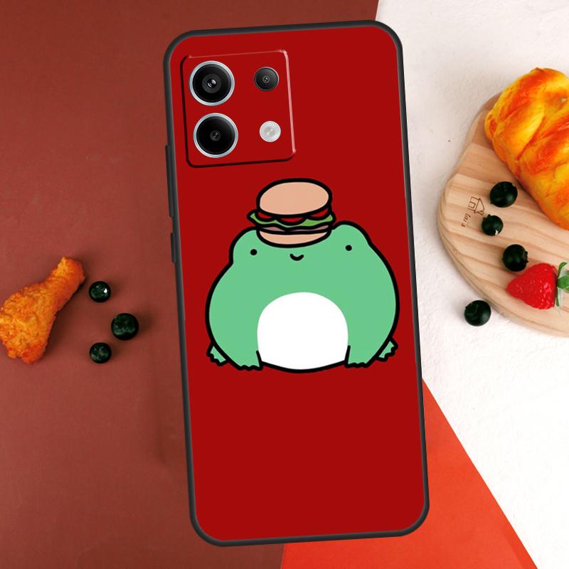 Cute Funny Frog Case For Xiaomi Redmi Note 14 13 Pro 9 10 11 12 Pro 10S 11S 12S Redmi 13C 10C 12C 14C Coque