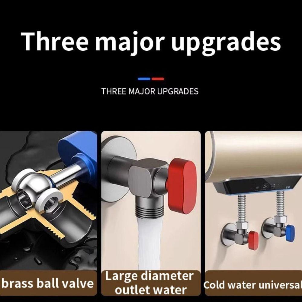 Hot and Cold Water Water Pipe Shut Off Valve High Flowing Triangular Valve Showers