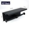 Stainless Steel 304 Punch-Free Bathroom Tissue & Phone Holder