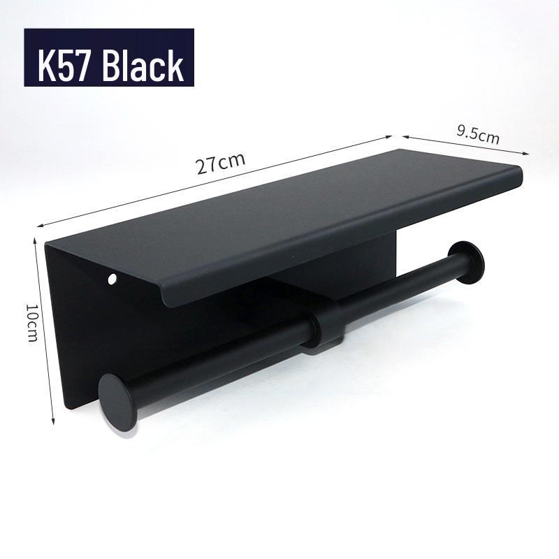 Stainless Steel 304 Punch-Free Bathroom Tissue & Phone Holder