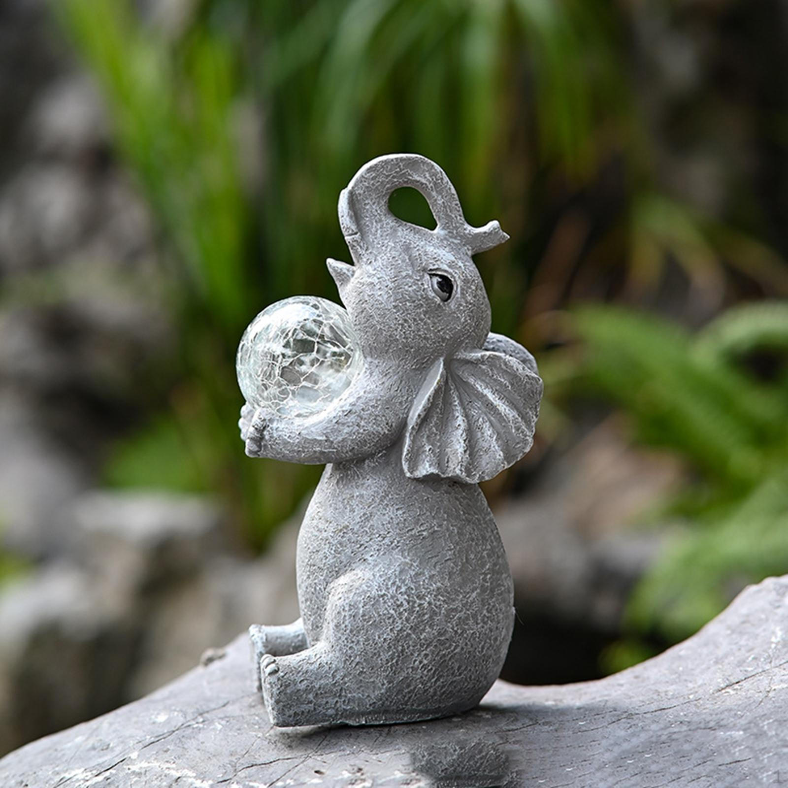 

Декоративная фигурка слона с солнечной подсветкой для садов и патио Child Elephant