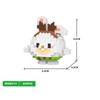 Lovely Animal Sphere Nanobrick Micro Diamond Block Panda Duck Elephant Penguin Dog Fox Build Brick Frog Owl Wolf Rabbit Cow Plaything