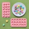18 Hole Leaf, Flower Shaped DIY Non Stick Silicone Mold for Gummies, Chocolates, Candies