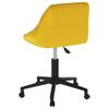 Dining Room Chair Swivel Mustard Yellow Velvet