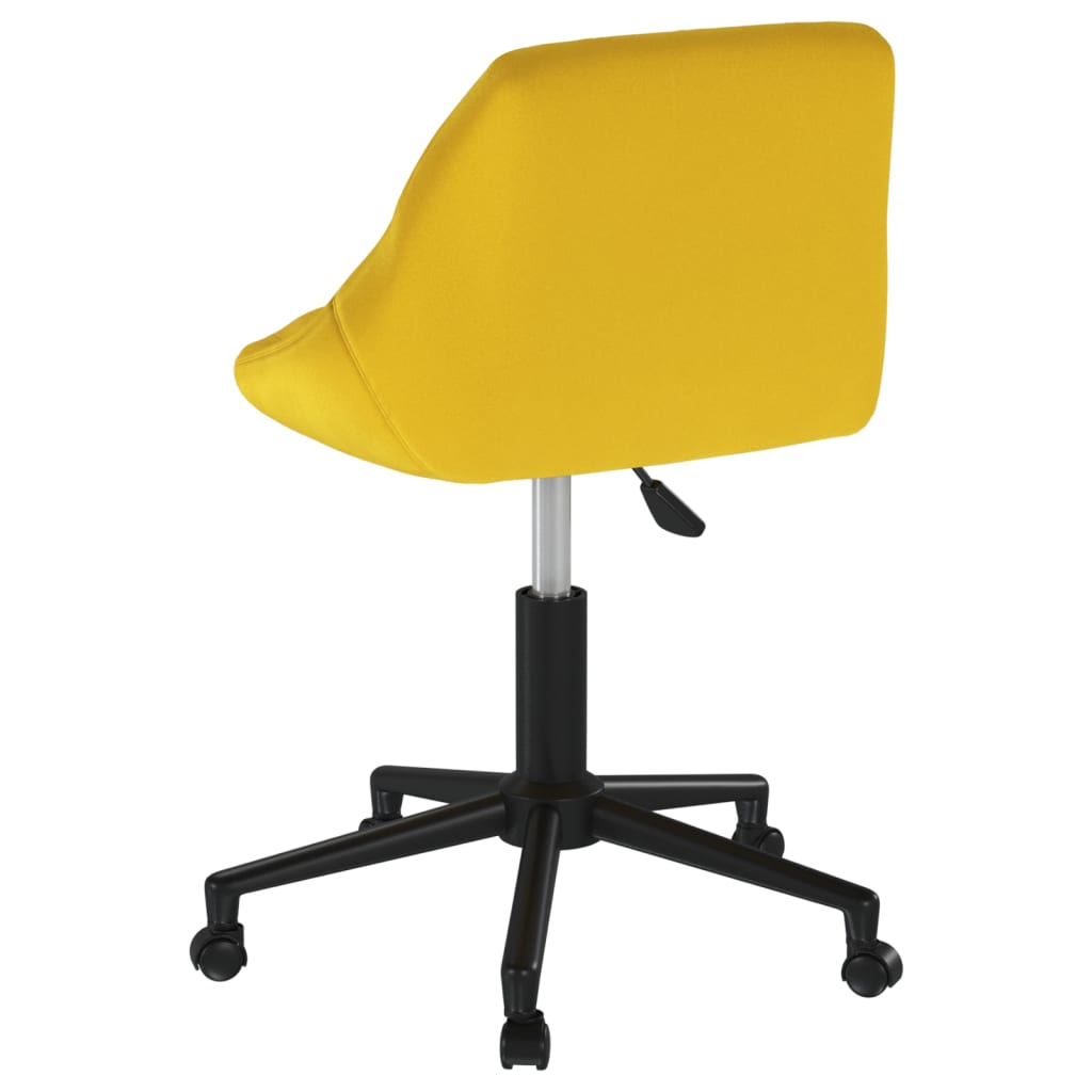 Dining Room Chair Swivel Mustard Yellow Velvet