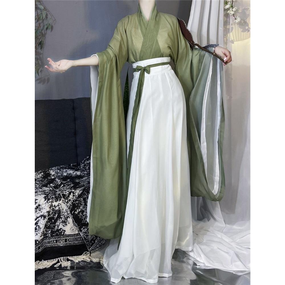 Chinese Wei And Jin Dynasties Style Hanfu  Fairy Daily Women's Suit
