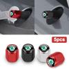 5pcs Metal Car Tire Wheel Theftproof Cap Air Valve Stem Dust Waterproof Cover For Fabia Superb Rapid Yeti Karoq Vision MK3