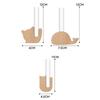 Creative Magnetic Test Tube Vase Wooden Fridge Magnets Simulation Flower Vase DIY Flower Arrangement Wall Decoration Mini Bonsai