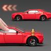 1/24 Dodge Challenger SRT Hellcat Model auta ze slitiny Diecast Kovový model sportovního vozu Vysoká simulace Zvukové světlo Dětská hračka Dárek