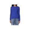 Polo Ralph Lauren Solid Color Embroidered Pony Knit Sweater Women Sweater Blue 580009088