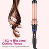 Hair Curler Electric Curling Iron Hair Waver Styling Tools LED Display Ceramic Roll Curling Negative Ion USB Rechargeable