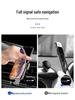 Gravity Car Phone Holder with Metal Spiral Hook - Anti-Shake Air Vent Mount for Navigation