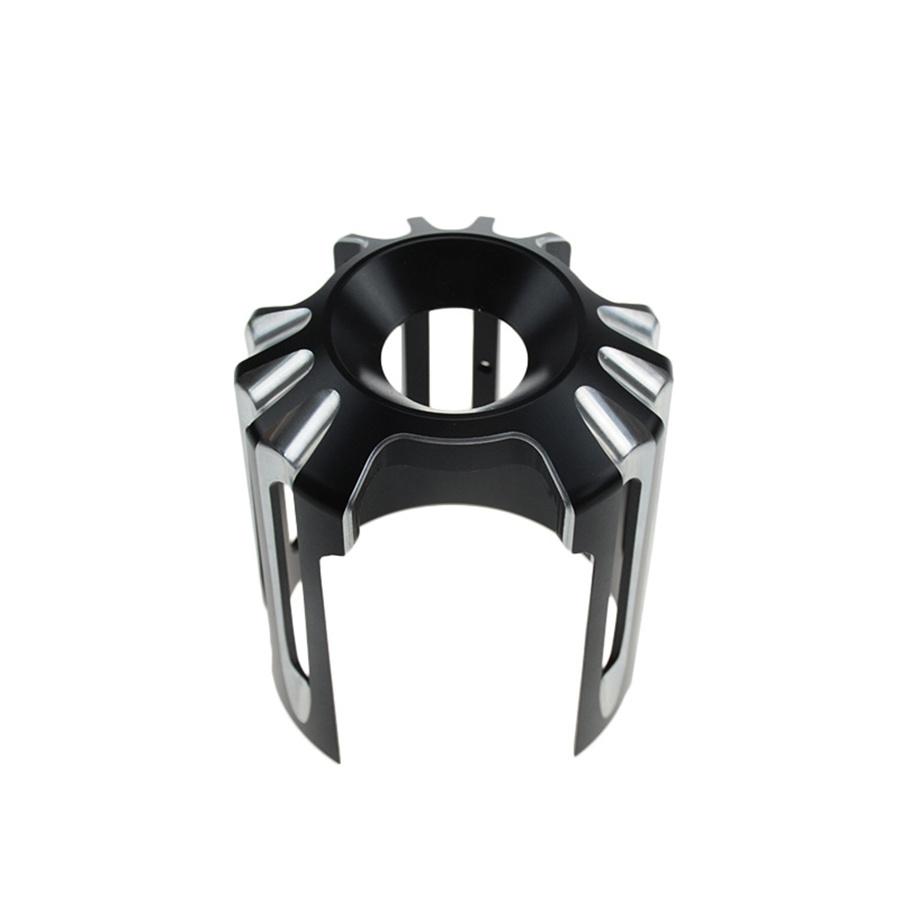 Black CNC Aluminum Alloy Motorcycle Oil Filter Cover Cap Trim